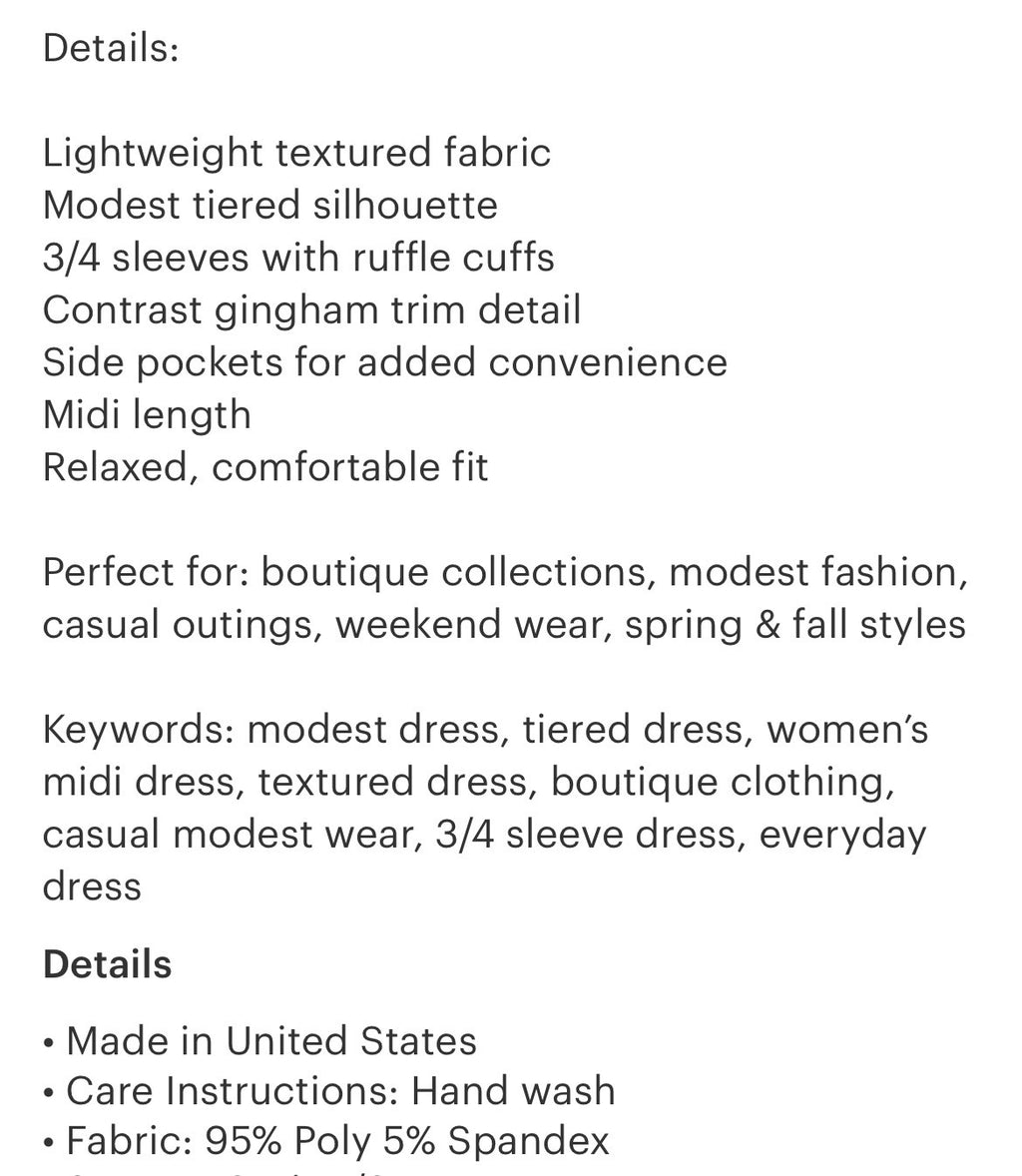 The Meadow dress